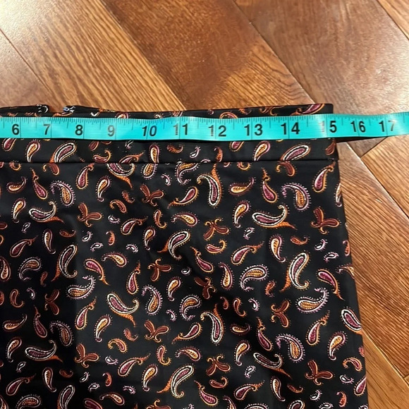 J Crew women’s Multi Paisley The Pencil Skirt Sz 2 - Picture 9 of 12